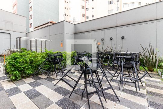 Espaço Externo de kitnet/studio para alugar com 1 quarto, 33m² em Vila Buarque, São Paulo