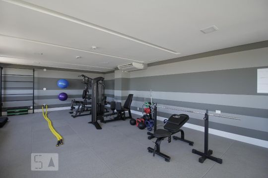 Área comum - Academia de apartamento para alugar com 1 quarto, 46m² em Marechal Rondon, Canoas