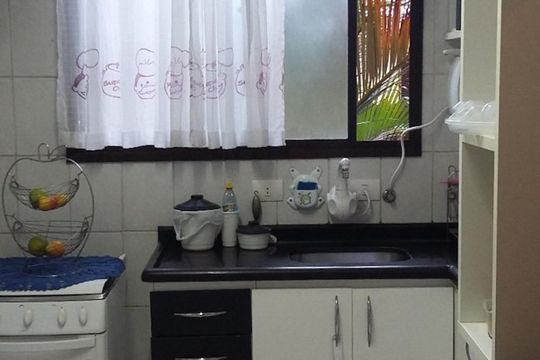 Cozinha de apartamento à venda com 2 quartos, 60m² em Chácara Seis de Outubro, São Paulo