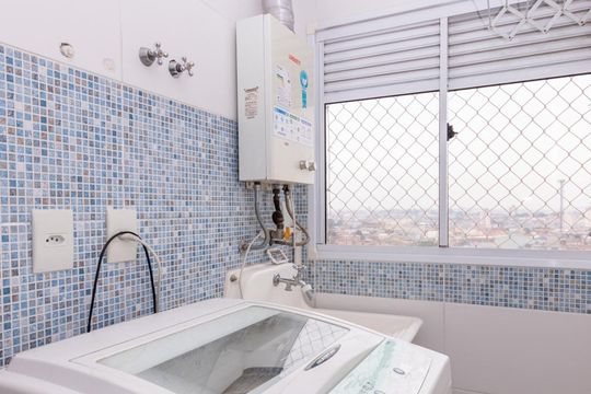 Área de serviço de apartamento à venda com 2 quartos, 46m² em Jardim Castelo, São Paulo