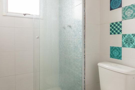 Banheiro de apartamento à venda com 2 quartos, 46m² em Jardim Castelo, São Paulo