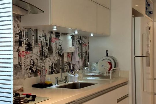 Cozinha de apartamento para alugar com 2 quartos, 86m² em Campinas, São José