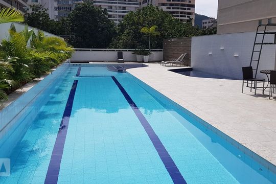 Área comum - Piscina de apartamento à venda com 2 quartos, 120m² em Botafogo, Rio de Janeiro