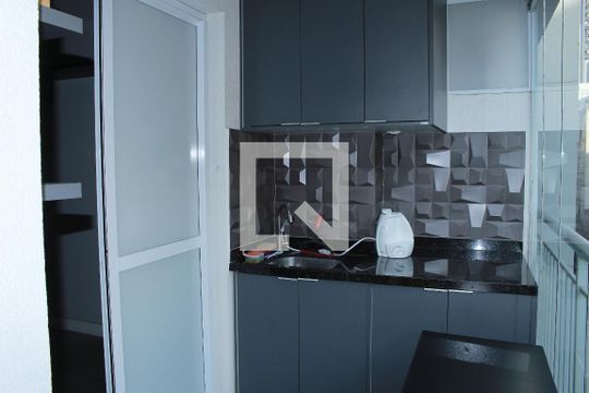 Varanda da Sala/cozinha de apartamento para alugar com 1 quarto, 36m² em República, São Paulo
