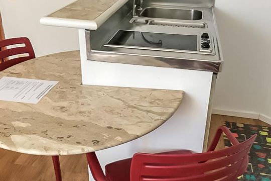 Cozinha de kitnet/studio para alugar com 1 quarto, 40m² em Brooklin Paulista, São Paulo