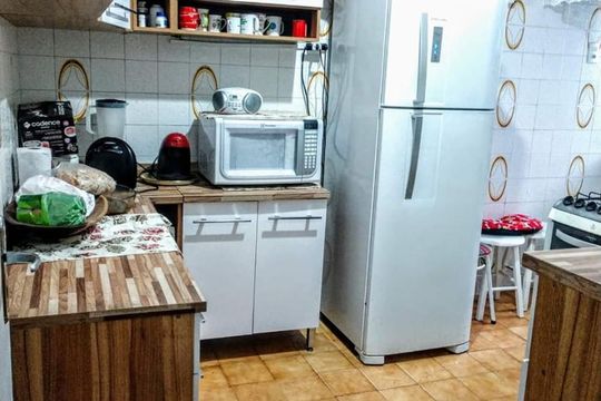 Cozinha de apartamento à venda com 2 quartos, 58m² em Conjunto Residencial Jardim Canaã, São Paulo