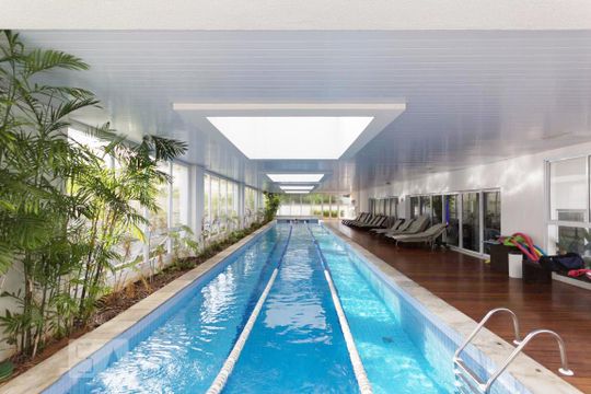 Piscina de apartamento à venda com 2 quartos, 80m² em Cidade Monções, São Paulo
