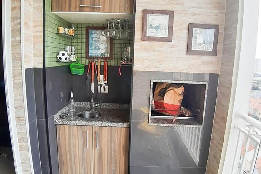 Varanda gourmet de apartamento à venda com 3 quartos, 140m² em Mooca, São Paulo