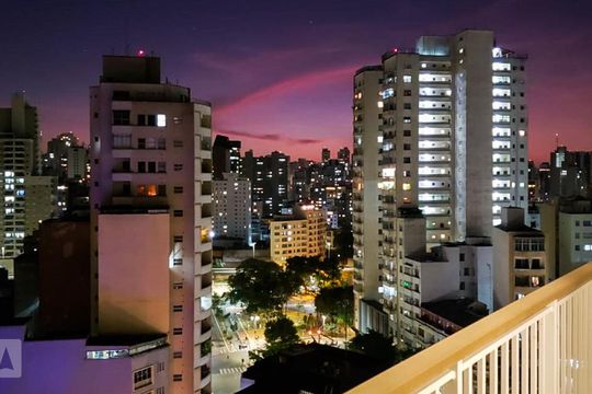 Vista de kitnet/studio para alugar com 1 quarto, 29m² em República, São Paulo