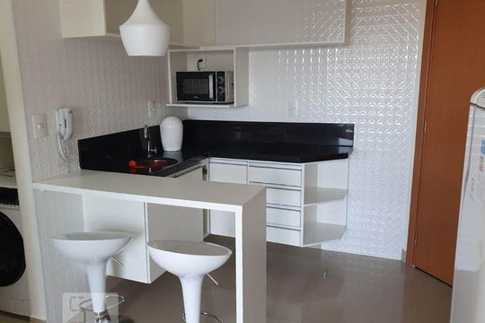 Cozinha de kitnet/studio para alugar com 1 quarto, 35m² em Centro, Guarulhos