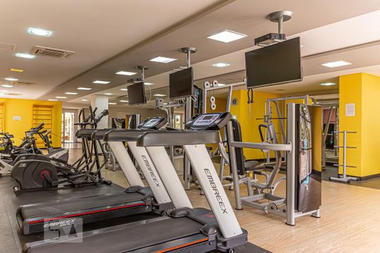 Área Comum - Academia de apartamento para alugar com 1 quarto, 39m² em Vila Mariana, São Paulo