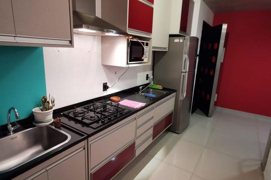 Cozinha de apartamento para alugar com 1 quarto, 70m² em Usina Piratininga, São Paulo