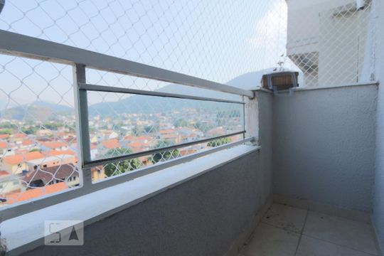 Varanda da Sala de apartamento à venda com 2 quartos, 52m² em Taquara, Rio de Janeiro