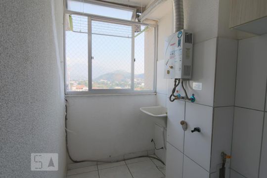Detalhe da area de serviço de apartamento à venda com 2 quartos, 52m² em Taquara, Rio de Janeiro