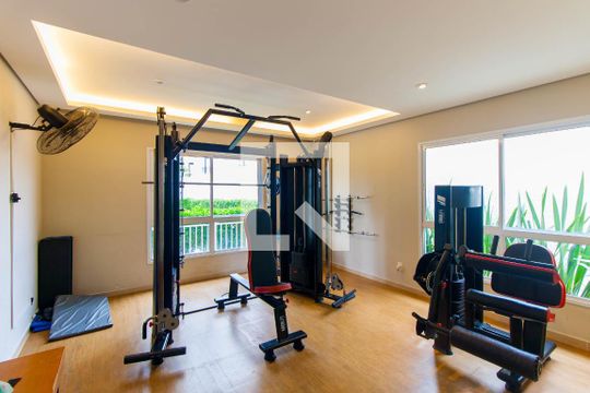 Área comum - Academia de apartamento para alugar com 1 quarto, 37m² em Quinta da Paineira, São Paulo
