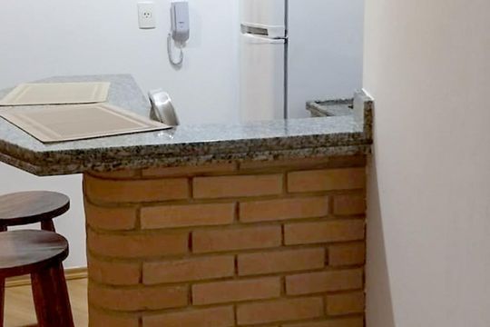 Cozinha de kitnet/studio para alugar com 1 quarto, 28m² em Consolação, São Paulo