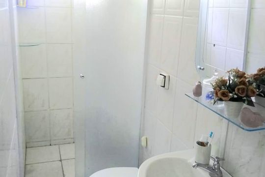 Banheiro de apartamento para alugar com 1 quarto, 48m² em Brás, São Paulo