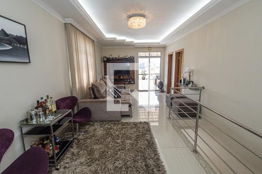 Sala Cobertura de apartamento à venda com 3 quartos, 184m² em Castelo, Belo Horizonte
