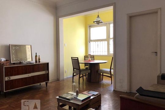 Sala de apartamento para alugar com 3 quartos, 110m² em Santa Teresa, Rio de Janeiro