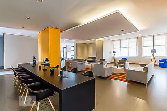 Área comum - Home Office de kitnet/studio à venda com 1 quarto, 56m² em Vila Mariana, São Paulo
