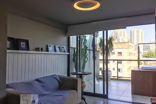 Sala/Varanda de kitnet/studio à venda com 1 quarto, 56m² em Vila Mariana, São Paulo
