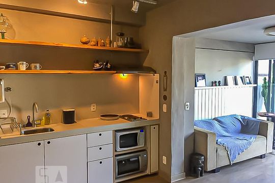 Cozinha de kitnet/studio à venda com 1 quarto, 56m² em Vila Mariana, São Paulo