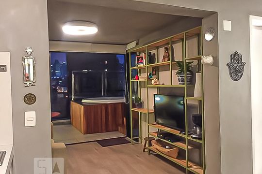 Sala/Varanda de kitnet/studio à venda com 1 quarto, 56m² em Vila Mariana, São Paulo