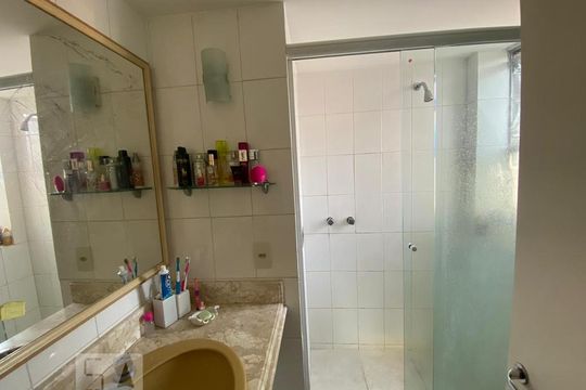 banheiro de apartamento para alugar com 3 quartos, 110m² em Laranjeiras, Rio de Janeiro
