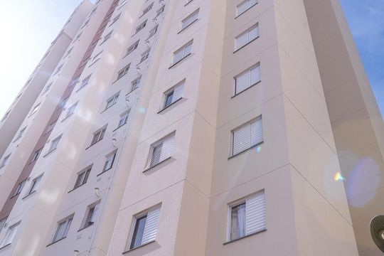 Fachada do bloco de apartamento à venda com 2 quartos, 42m² em Vila Ema, São Paulo