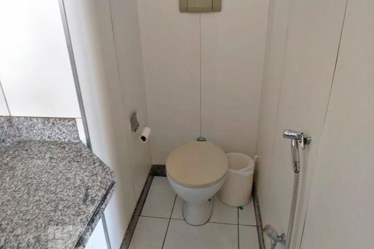 Banheiro de apartamento para alugar com 1 quarto, 40m² em Lourdes, Belo Horizonte