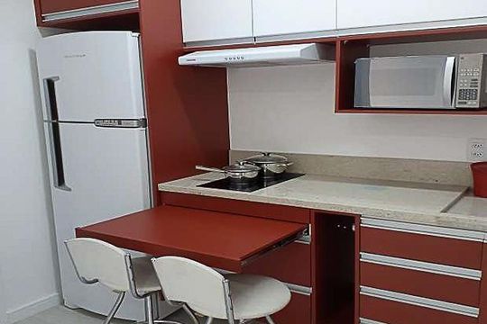 Cozinha de kitnet/studio para alugar com 1 quarto, 26m² em Vila Prudente, São Paulo