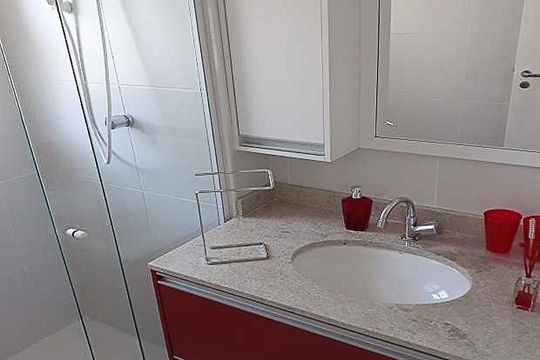 Banheiro de kitnet/studio para alugar com 1 quarto, 26m² em Vila Prudente, São Paulo
