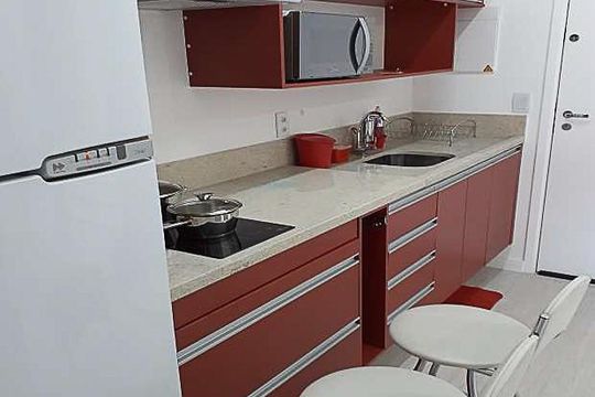 Cozinha de kitnet/studio para alugar com 1 quarto, 26m² em Vila Prudente, São Paulo