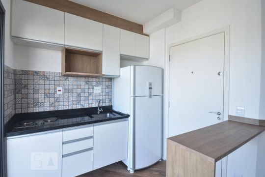 Cozinha de apartamento à venda com 1 quarto, 35m² em Pinheiros, São Paulo