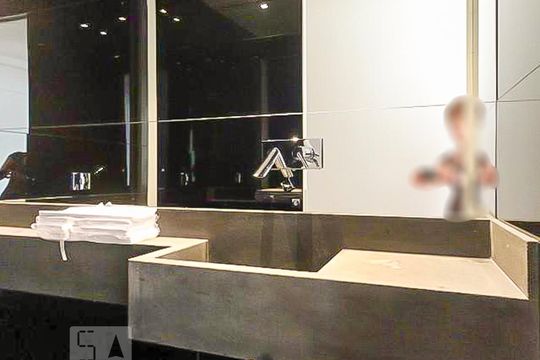 Lavabo de apartamento para alugar com 1 quarto, 120m² em Cerqueira César, São Paulo