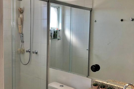 Banheiro da Suíte de apartamento à venda com 2 quartos, 68m² em Barra Funda, São Paulo
