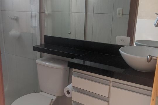 Banheiro Suíte de apartamento à venda com 3 quartos, 110m² em Planalto, Belo Horizonte