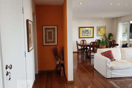 Sala de apartamento para alugar com 3 quartos, 250m² em Jardim Fonte do Morumbi, São Paulo