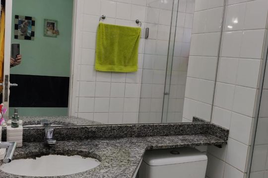 Banheiro de apartamento à venda com 2 quartos, 55m² em Vila Santa Teresa (zona Sul), São Paulo