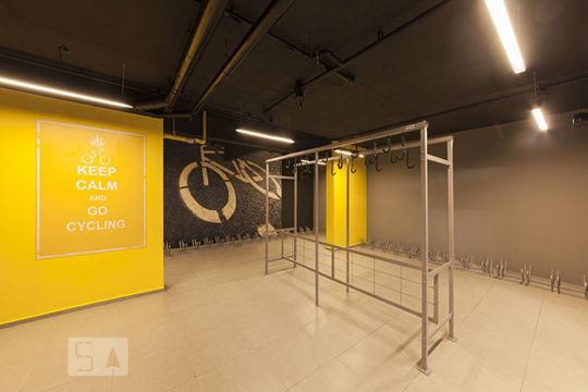 Bicicletario de kitnet/studio para alugar com 1 quarto, 40m² em Bela Vista, São Paulo