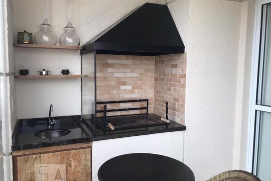 Varanda Gourmet de apartamento para alugar com 3 quartos, 81m² em Vila Amélia, São Paulo