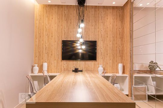 Área comum - Sala de reunião de kitnet/studio para alugar com 1 quarto, 23m² em Vila Califórnia, São Paulo
