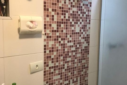 Banheiro Suíte de apartamento à venda com 2 quartos, 60m² em Jardim Umuarama, São Paulo