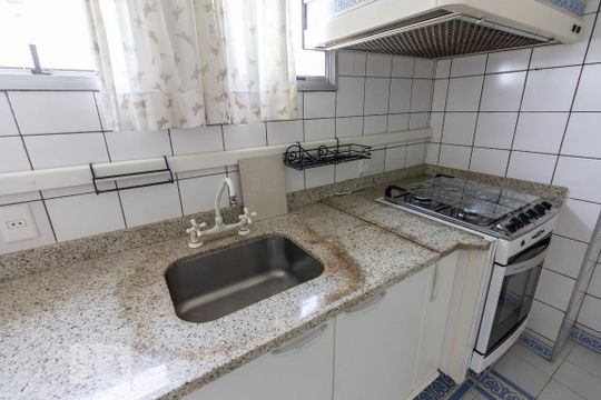 Cozinha Pia de apartamento à venda com 3 quartos, 144m² em Perdizes, São Paulo