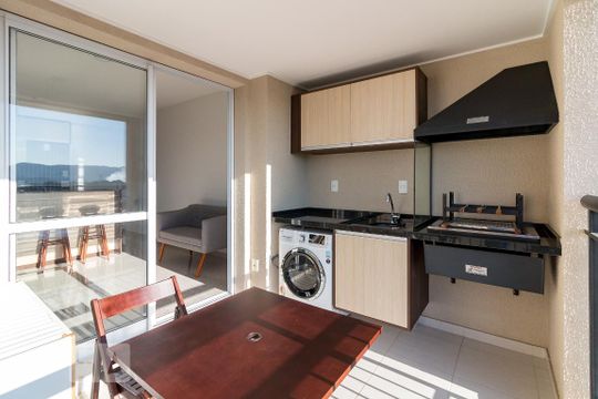 Varanda gourmet de kitnet/studio para alugar com 1 quarto, 38m² em Jardim Flor da Montanha, Guarulhos
