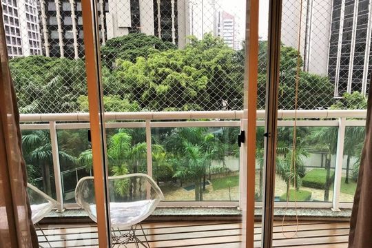 Varanda da Sala de apartamento à venda com 2 quartos, 98m² em Cidade Monções, São Paulo