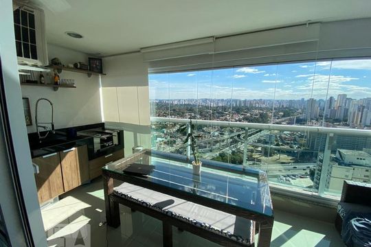 Varanda gourmet de apartamento à venda com 1 quarto, 43m² em Jardim Aeroporto, São Paulo