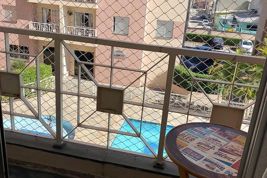 Varanda da sala de apartamento à venda com 2 quartos, 60m² em Chácara Califórnia, São Paulo