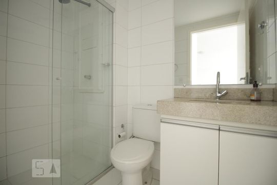 Banheiro Social de apartamento à venda com 1 quarto, 32m² em Sul (águas Claras), Brasília
