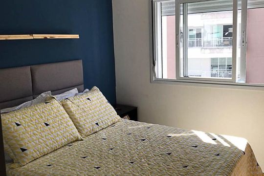 Quarto de apartamento à venda com 1 quarto, 38m² em Vila Suzana, São Paulo